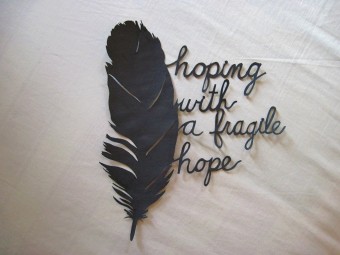 Hoping with a fragile hope