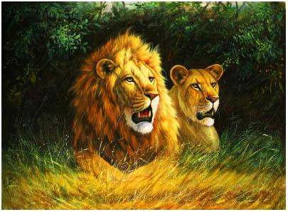 Truyện ngụ ngôn: Cậu bé và bức tranh sư tử