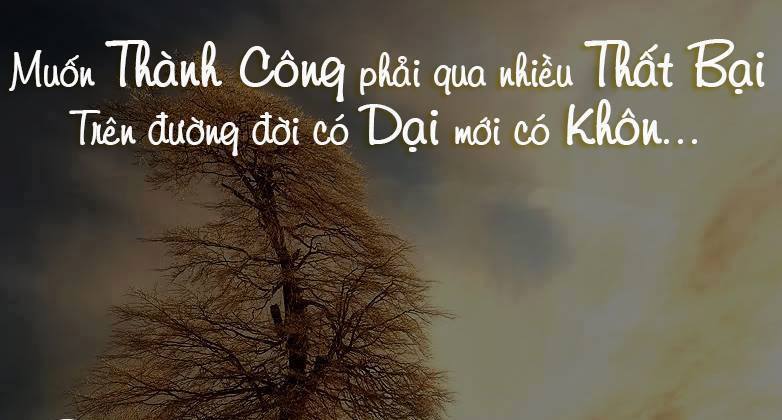 Muốn thành công phải trải qua nhiều thất bại